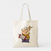 アコーディオン遊の男 トートバッグ (裏面)