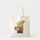 アコーディオン遊の男 トートバッグ (正面)