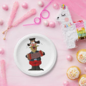 アコーディオン遊の男 ペーパープレート (パーティー)