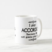 アコーディオン遊 – 自おもしろい体音楽Deco コーヒーマグカップ (正面右)