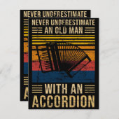 アコーディオン過小評価 招待状 (正面/裏面)