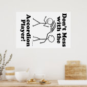 アコーディオン選手と対戦しない ポスター (キッチン)