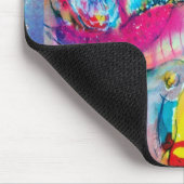 アコーディオン選手の水彩画 マウスパッド (コーナー)