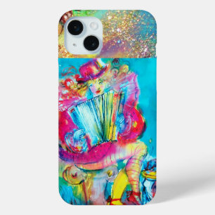 アコーディオン選手の水彩画 iPhone 15 MINIケース