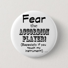 アコーディオン選手を恐れる 缶バッジ