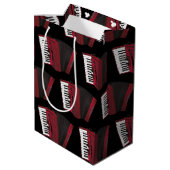 アコーディオン音楽先生 ミディアムペーパーバッグ (裏面アングル)