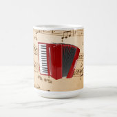 アコーディオン音楽, ポピュラー デザイン, コーヒーマグカップ (中央)