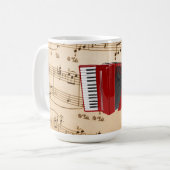 アコーディオン音楽, ポピュラー デザイン, コーヒーマグカップ (正面左)