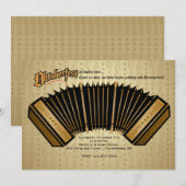 アコーディオン オクトーバーフェスト ご招待 招待状 (正面/裏面)