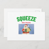 アコーディオン・クリスマス・スクイーズ シーズンポストカード (正面/裏面)