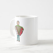 アコーディオン コーヒーマグカップ (正面左)