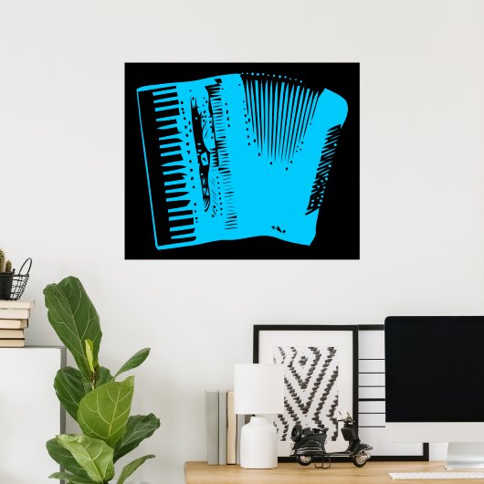 アコーディオン ポスター (ホームオフィス)
