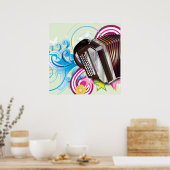 アコーディオン ポスター (キッチン)