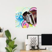 アコーディオン ポスター (ホームオフィス)