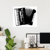 アコーディオン ポスター (ホームオフィス)