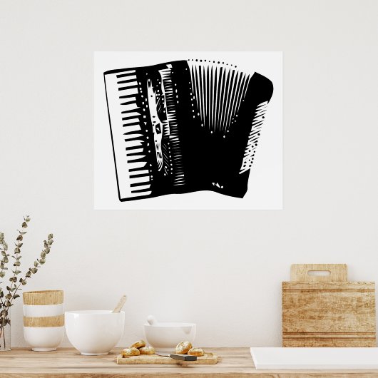 アコーディオン ポスター (キッチン)