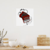 アコーディオン ポスター (キッチン)