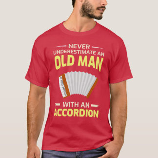 アコーディオン ポルカ 音楽 ミュージシャン お父さん 祖父 父の日 Tシャツ