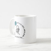アコーディオン – ワールドのまわりに回転 コーヒーマグカップ (正面左)