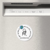 アコーディオン – ワールドのまわりに回転 マグネット (インサイチュ (食洗機))