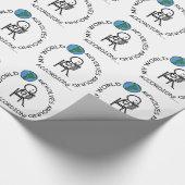 アコーディオン – ワールドのまわりに回転 ラッピングペーパー (角)