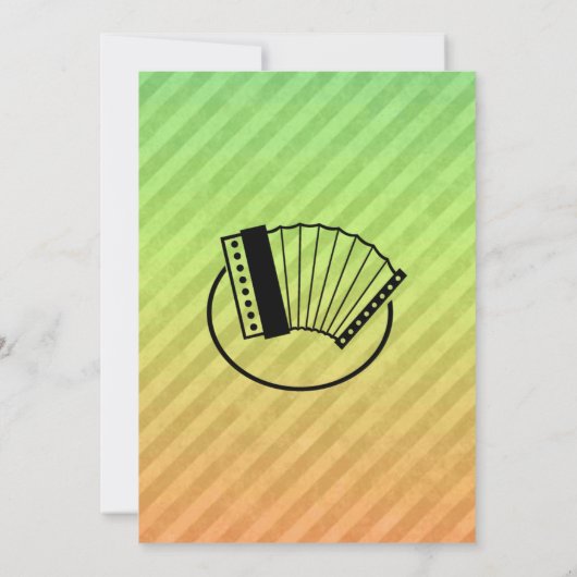 アコーディオン 招待状 (裏面)