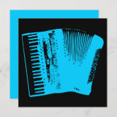 アコーディオン 招待状 (正面/裏面)