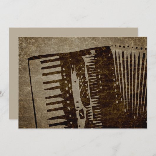 アコーディオン 招待状 (正面/裏面)