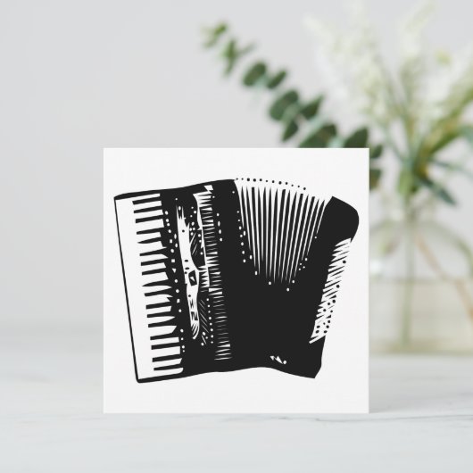 アコーディオン 招待状 (スタンド正面)