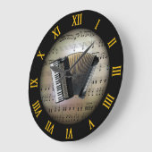 アコーディオン～背景「ミュージカル惑星」 * to ラージ壁時計 (傾斜)