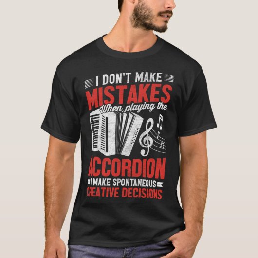 アコーディオンIの時に遊間違いを犯さない Tシャツ (正面)