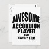 アコーディオ素晴らしン奏者 ポストカード (正面/裏面)