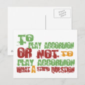 アコーディオ遊ン ポストカード (正面/裏面)