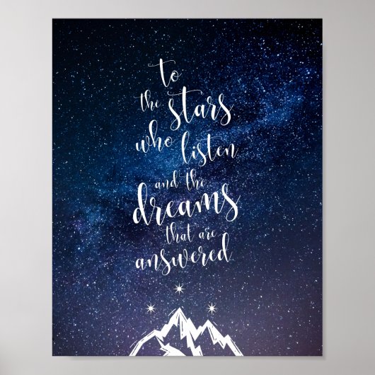 アコートオブミストフューリー引用文 ポスター (正面)