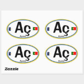 アコーレス(アゾレス)ユーロスタイルオーバルステッカー 楕円形シール (シート)