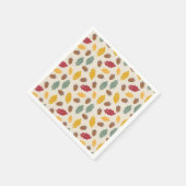 アコーンと紅葉 スタンダードカクテルナプキン (角)