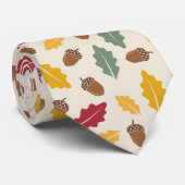 アコーンと紅葉 ネクタイ (ロール)