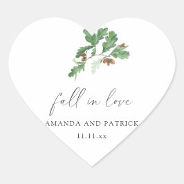アコーンのブランチ結婚式 ハートシール