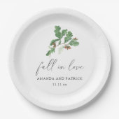 アコーンのブランチ結婚式 ペーパープレート (正面)