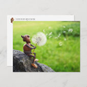 アコーンの小妖精や小人吹をタンデロンに ポストカード (正面/裏面)