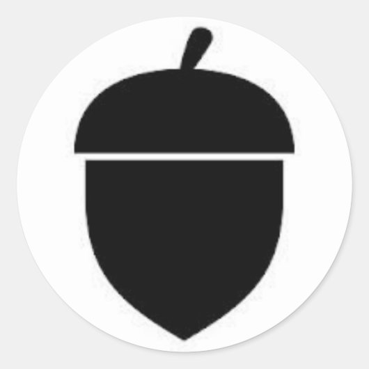 アコーンステッカー ラウンドシール (正面)