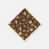 アコーンパターンハーベストデイナプキンズ スタンダードカクテルナプキン (角)