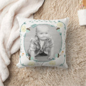 アコーンパーソナライズされたアローガーランドベビー写真 クッション (ブランケット)
