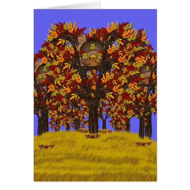 アコーンフェイリーコテージカード (正面)