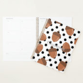 アコーンブラックドット秋Y2Kパターン プランナー手帳 (ディスプレー)