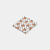 アコーンブラックドット秋Y2Kパターン ポストイット (アングル)