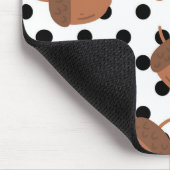 アコーンブラックドット秋Y2Kパターン マウスパッド (コーナー)