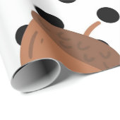 アコーンブラックドット秋Y2Kパターン ラッピングペーパー (ロールコーナー)