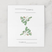 アコーンブランチ – 秋の結婚式座席表 プレイスカード (外部開封)