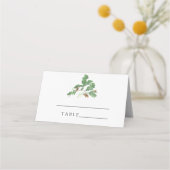 アコーンブランチ – 秋の結婚式座席表 プレイスカード (裏面)